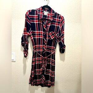 Plaid Shirt Dress